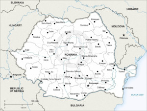 Vector Map of Romania Political | One Stop Map