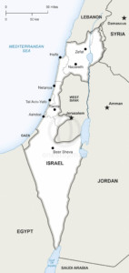 Free Vector Map of Israel Outline | One Stop Map