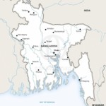 Map of Bangladesh political