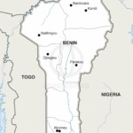 Map of Benin political
