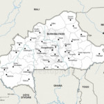 Map of Burkina Faso political