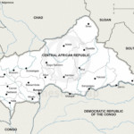 Map of Central African Republic political