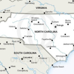 Vector map of North Carolina political
