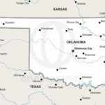 Vector map of Oklahoma political