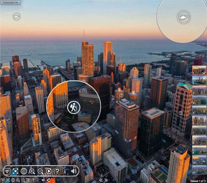 Airpano panorama of Chicago