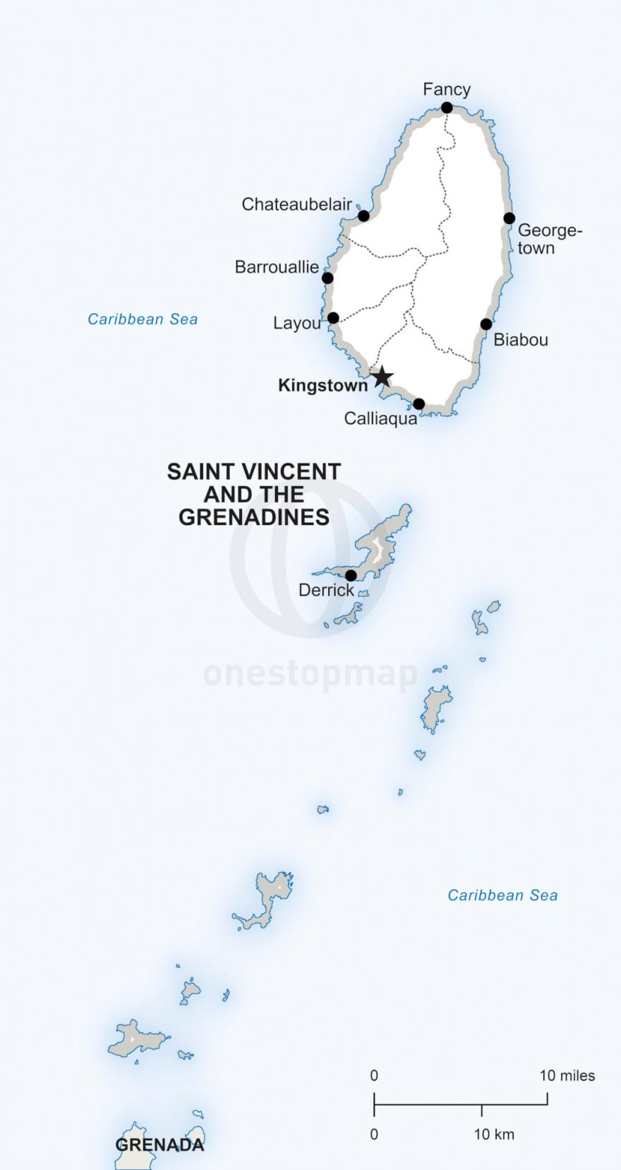429 Map Saint Vincent And The Grenadines Political 880x1656 