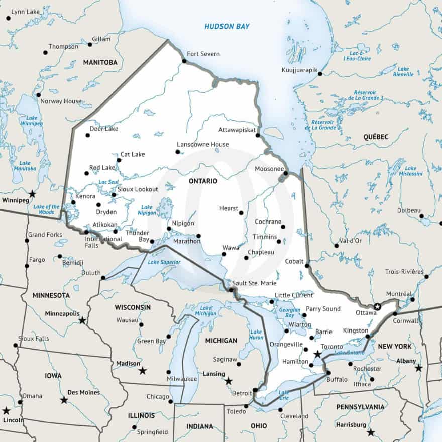Vector Map of Canada political | One Stop Map