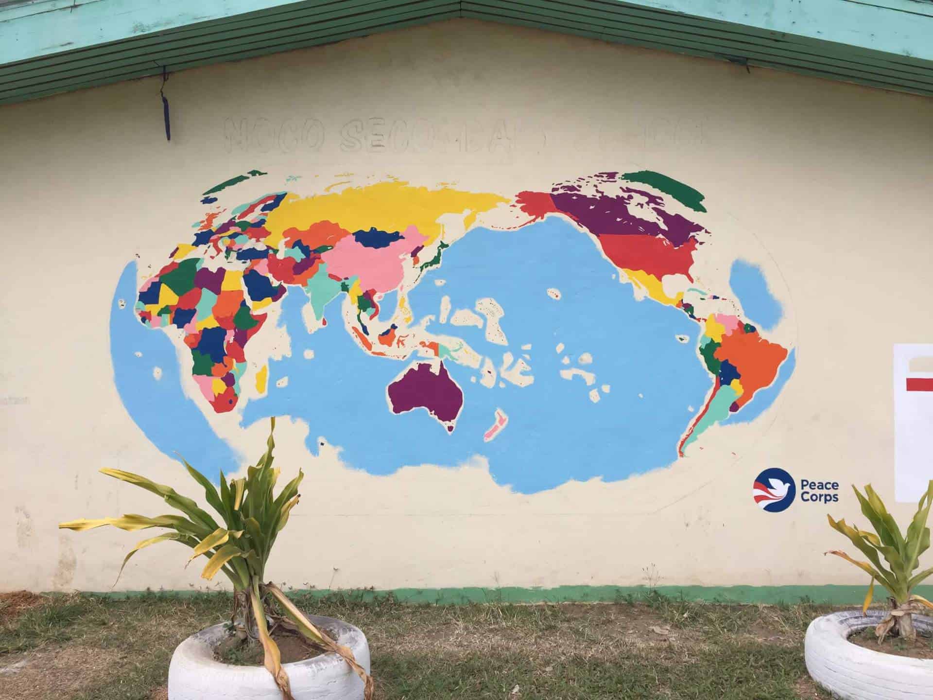World Map mural - work in progress