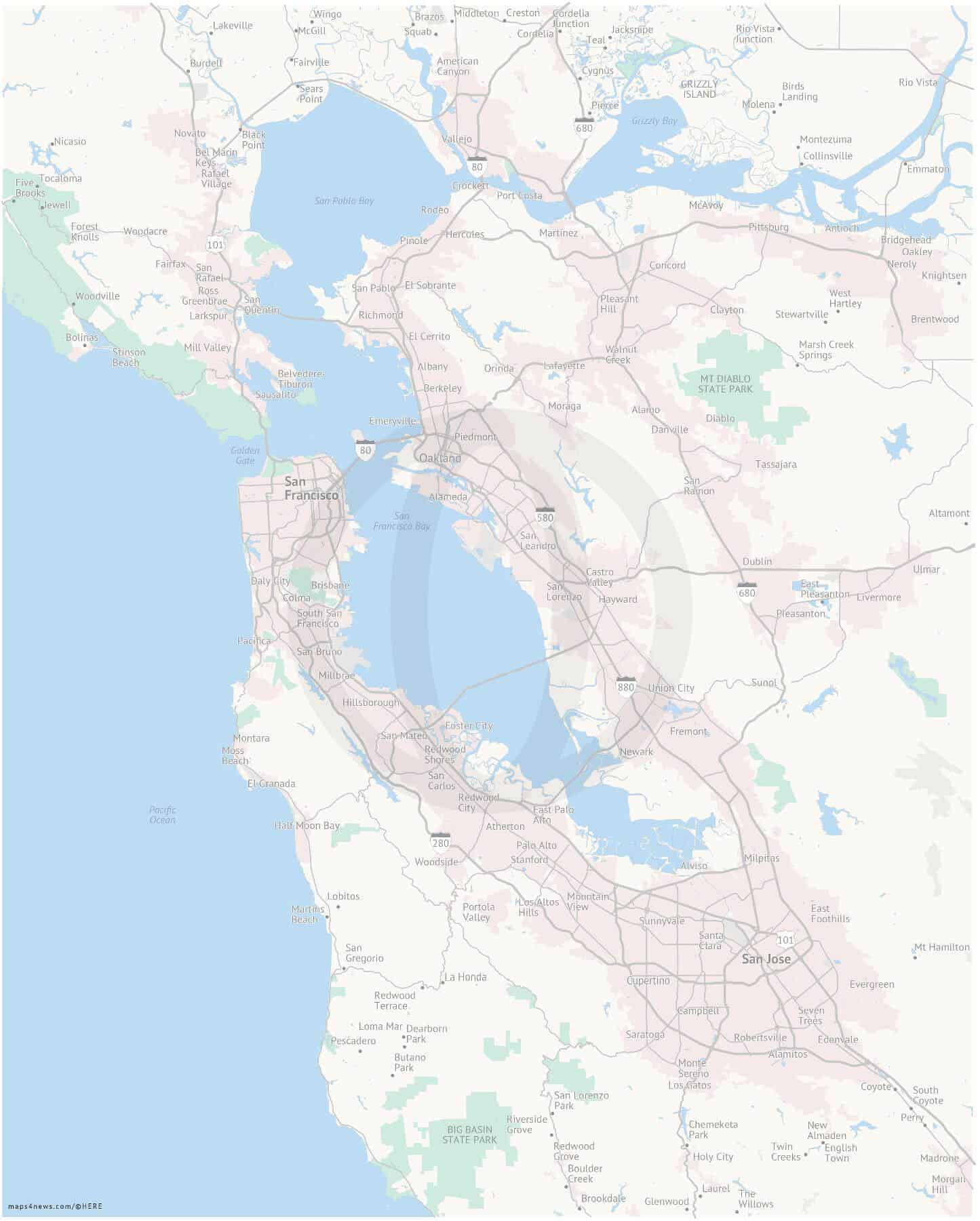 Detailed map of San Francisco | One Stop Map